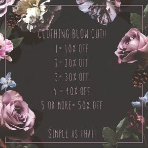 Clothing Blow Out - Pick your sale!